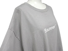 画像をギャラリービューアに読み込む, TTNE ティーティーエヌイー SaunnerTM Logo ロゴプリント サウナー 半袖Ｔシャツ グレー コットン サイズXL 美品 中古 4b002529
