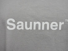 画像をギャラリービューアに読み込む, TTNE ティーティーエヌイー SaunnerTM Logo ロゴプリント サウナー 半袖Ｔシャツ グレー コットン サイズXL 美品 中古 4b002529