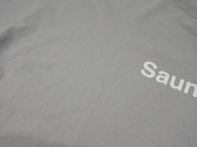 画像をギャラリービューアに読み込む, TTNE ティーティーエヌイー SaunnerTM Logo ロゴプリント サウナー 半袖Ｔシャツ グレー コットン サイズXL 美品 中古 4b002529