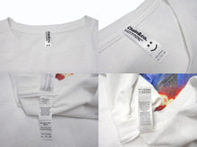 画像をギャラリービューアに読み込む, Chain&amp;co. チェーンアンドコー 大東洋 グラフィック 半袖Ｔシャツ ホワイト コットン プリント サイズXL 良品 中古 4b002530