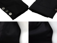 画像をギャラリービューアに読み込む, Christian Dior クリスチャンディオール トレンチコート 4A12088000 ガリアーノ期 ブラック ナイロン ウール 36 美品 中古 4b002533