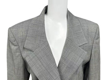 画像をギャラリービューアに読み込む, Christian Dior クリスチャンディオール テーラードジャケット スカート セットアップ グレー グレンチェック柄 サイズ40/6 美品 中古 4b002534