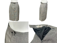 画像をギャラリービューアに読み込む, Christian Dior クリスチャンディオール テーラードジャケット スカート セットアップ グレー グレンチェック柄 サイズ40/6 美品 中古 4b002534