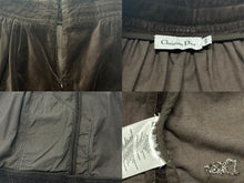 画像をギャラリービューアに読み込む, Christian Dior クリスチャンディオール スカート ブラウン カナージュ キルティング ベロア 12A 美品 中古 4b002536