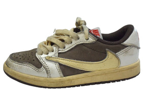 NIKE ナイキ エアジョーダン Air Jordan Travis Scott X Jordan 1 コラボ スニーカー ジュニア キッズ 良品 中古 4b002537