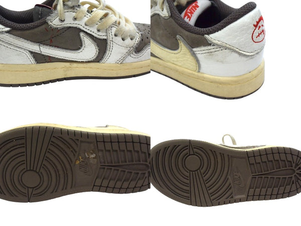 NIKE ナイキ エアジョーダン Air Jordan Travis Scott X Jordan 1 コラボ スニーカー ジュニア キッズ 良品 中古 4b002537