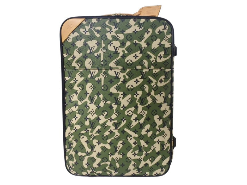 Like new LOUIS VUITTON Pegus 60 carry bag M23333 Monogram Moflage Canvas 2008 Limited Takashi Murakami Used 4b002541