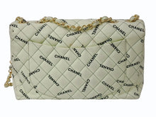 Load image into Gallery viewer, CHANEL シャネル デカマトラッセ30 Sフラップ Wチェーンショルダーバッグ ココマーク キャンバス レザー ゴールド金具 美品 中古 4b002544