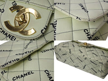 Load image into Gallery viewer, CHANEL シャネル デカマトラッセ30 Sフラップ Wチェーンショルダーバッグ ココマーク キャンバス レザー ゴールド金具 美品 中古 4b002544