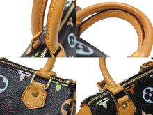 Load image into Gallery viewer, 極美品 LOUIS VUITTON ルイヴィトン ミニスピーディ ハンドバッグ M92644 モノグラムマルチカラー ブラック ゴールド金具 村上隆 中古 4b002549