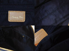 画像をギャラリービューアに読み込む, CHRISTIAN DIOR クリスチャンディオール デニム ハンドバッグ ボストン型 PZ 1201 キャンバス レザー ブルー ブラウン 美品 中古 4b002551