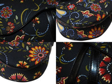 画像をギャラリービューアに読み込む, 極美品 CHRISTIAN DIOR クリスチャンディオール サドルバッグ RU0052 キャンバス レザー ブラック マルチカラー シルバー金具 中古 4b002552