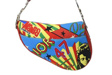 画像をギャラリービューアに読み込む, 極美品 CHRISTIAN DIOR クリスチャンディオール ガリアーノ期 サドルバッグ ラスタ ボブマーリー ショルダーバッグ マルチカラー 中古 4b002553
