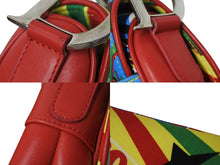 画像をギャラリービューアに読み込む, 極美品 CHRISTIAN DIOR クリスチャンディオール ガリアーノ期 サドルバッグ ラスタ ボブマーリー ショルダーバッグ マルチカラー 中古 4b002553