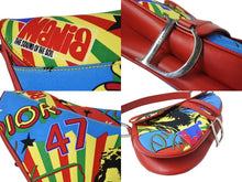 画像をギャラリービューアに読み込む, 極美品 CHRISTIAN DIOR クリスチャンディオール ガリアーノ期 サドルバッグ ラスタ ボブマーリー ショルダーバッグ マルチカラー 中古 4b002553