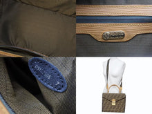 画像をギャラリービューアに読み込む, FENDI フェンディ バニティバッグ ショルダーバッグ 2WAY ズッカ柄 キャンバス レザー ブラウン ゴールド金具 美品 中古 4b002554