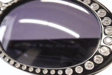 画像をギャラリービューアに読み込む, CHANEL シャネル サングラス アイウェア 05256 94305 イタリア製 プラスチック ラインストーン ブラック 美品 中古 4b002555