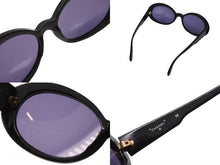 画像をギャラリービューアに読み込む, CHANEL シャネル サングラス アイウェア 05256 94305 イタリア製 プラスチック ラインストーン ブラック 美品 中古 4b002555