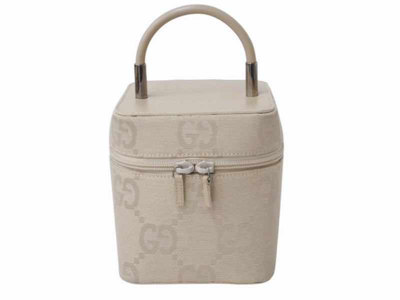 GUCCI グッチ バニティ バック ハンドバック GG柄 GGキャンバス  