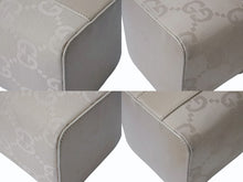 画像をギャラリービューアに読み込む, GUCCI グッチ バニティ バック ハンドバック GG柄 GGキャンバス アクセサリーポーチ ベージュ レザー 美品 中古 4b002559