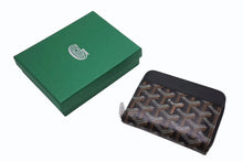 画像をギャラリービューアに読み込む, 新品未使用 GOYARD ゴヤール マティニョン 二つコインケース MATIGNMINTY01CL01P ゴヤールキャンバス レザー ブラック ブラウン 中古 4b002572