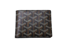 画像をギャラリービューアに読み込む, GOYARD ゴヤール ヴィクトワール ウォレット 二つ折り財布 ブラック ゴヤールディンキャンバス 美品 中古 4b002575