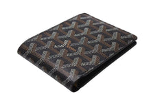 画像をギャラリービューアに読み込む, GOYARD ゴヤール ヴィクトワール ウォレット 二つ折り財布 ブラック ゴヤールディンキャンバス 美品 中古 4b002575