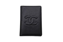 Load image into Gallery viewer, CHANEL シャネル カードケース ココマーク 7番台 フランス製 キャビアスキン ブラック 美品 中古 4b002580