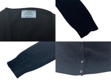 画像をギャラリービューアに読み込む, PRADA プラダ カーディガン トップス ブラック 15aw カシミヤ ウール ユニセックス サイズ38 P25C97 美品 中古 4b002581