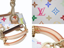 Load image into Gallery viewer, 新品同様 LOUIS VUITTON ルイヴィトン オードラ ブロン ハンドバッグ 村上隆 M40047 ゴールド金具 ホワイト マルチカラー 中古 4b002585