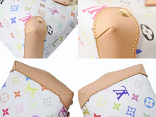 Load image into Gallery viewer, 新品同様 LOUIS VUITTON ルイヴィトン オードラ ブロン ハンドバッグ 村上隆 M40047 ゴールド金具 ホワイト マルチカラー 中古 4b002585