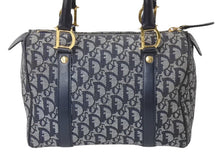 Load image into Gallery viewer, Christian Dior クリスチャンディオール スピーディ 25cm ハンドバッグ トロッター ネイビー ゴールド金具 美品 中古 4b002588