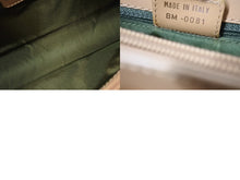 画像をギャラリービューアに読み込む, ChristianDior クリスチャンディオール トロッター ハンドバッグ BM0081 コットンキャンバス グリーン ベージュ 美品 中古 4b002589