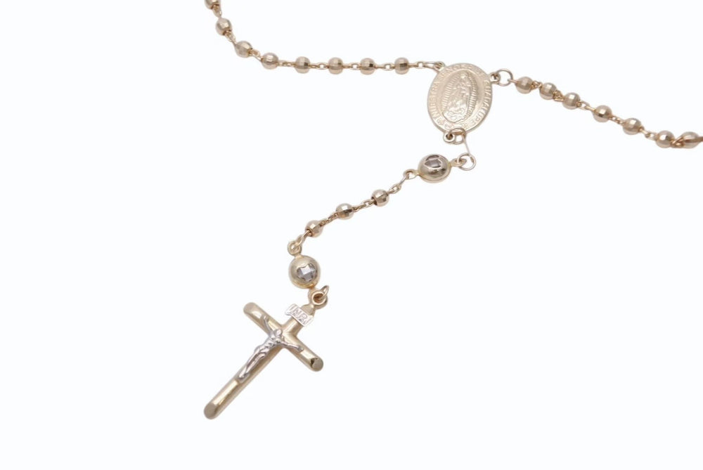 Very good condition NUESTRA SENORA DE GUADALUPE Virgin Mary Rosary Necklace Weight approx. 11.7g 14K Neck circumference 45.5cm Used 4b002593