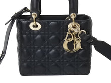 Load image into Gallery viewer, Christian Dior クリスチャンディオール Lady Dior レディディオール スモール 2WAYバッグ カナージュ 美品 中古 4b002594