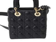 Load image into Gallery viewer, Christian Dior クリスチャンディオール Lady Dior レディディオール スモール 2WAYバッグ カナージュ 美品 中古 4b002594