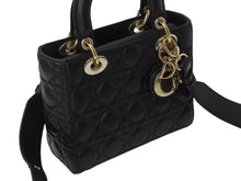Load image into Gallery viewer, Christian Dior クリスチャンディオール Lady Dior レディディオール スモール 2WAYバッグ カナージュ 美品 中古 4b002594