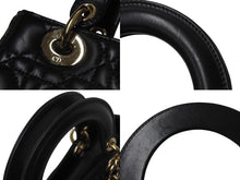 Load image into Gallery viewer, Christian Dior クリスチャンディオール Lady Dior レディディオール スモール 2WAYバッグ カナージュ 美品 中古 4b002594