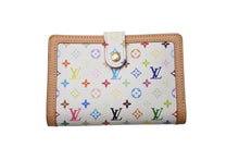 画像をギャラリービューアに読み込む, 極美品 LOUIS VUITTON ルイヴィトン ポルトフォイユヴィエノワ 二つ折り財布 M92987 村上隆 ホワイト モノグラム マルチカラー 中古 4b002596