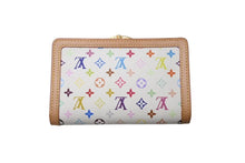画像をギャラリービューアに読み込む, 極美品 LOUIS VUITTON ルイヴィトン ポルトフォイユヴィエノワ 二つ折り財布 M92987 村上隆 ホワイト モノグラム マルチカラー 中古 4b002596