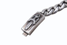 画像をギャラリービューアに読み込む, 極美品 CHROME HEARTS クロムハーツ ミニ ダガーID クラシック ブレスレット 重量約43.3g 2002 20リンク シルバ−925 中古 4b002597