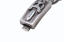 画像をギャラリービューアに読み込む, 極美品 CHROME HEARTS クロムハーツ ミニ ダガーID クラシック ブレスレット 重量約43.3g 2002 20リンク シルバ−925 中古 4b002597