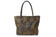 画像をギャラリービューアに読み込む, CHROME HEARTS クロムハーツ FS TOTE FSトートバッグ CHクロスレザーパッチ レザー シルバー925 カモフラージュ 美品 中古 4b002598