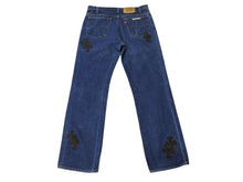 画像をギャラリービューアに読み込む, CHROME HEARTS クロムハーツ セメタリークロスパッチ デニムパンツ サイズ34 Levi's 517 リーバイス517 18パッチ 美品 中古 4b002599