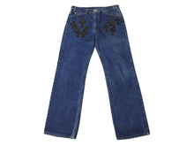 画像をギャラリービューアに読み込む, CHROME HEARTS クロムハーツ セメタリークロスパッチ デニムパンツ サイズ34 Levi's 517 リーバイス517 18パッチ 美品 中古 4b002599