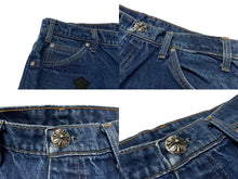 画像をギャラリービューアに読み込む, CHROME HEARTS クロムハーツ セメタリークロスパッチ デニムパンツ サイズ34 Levi's 517 リーバイス517 18パッチ 美品 中古 4b002599