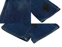 画像をギャラリービューアに読み込む, CHROME HEARTS クロムハーツ セメタリークロスパッチ デニムパンツ サイズ34 Levi's 517 リーバイス517 18パッチ 美品 中古 4b002599