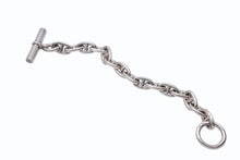 Load image into Gallery viewer, HERMES エルメス オールド シェーヌダンクルMM ブレスレット 15コマ シルバー925 フランス製 重量約57.2 美品 中古 4b002601
