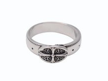 画像をギャラリービューアに読み込む, 新品同様 CHROME HEARTS クロムハーツ BELTED OVAL RING SML スモールベルト オーバルリング 重量約8.4g サイズ24号 シルバー925 中古 4b002602