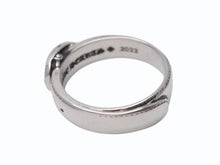 画像をギャラリービューアに読み込む, 新品同様 CHROME HEARTS クロムハーツ BELTED OVAL RING SML スモールベルト オーバルリング 重量約8.4g サイズ24号 シルバー925 中古 4b002602
